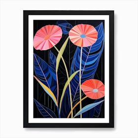 Gerbera Daisy 3 Hilma Af Klint Inspired Flower Illustration Art Print