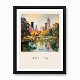 Central Park Affiche Vintage Cezanne pour Salon