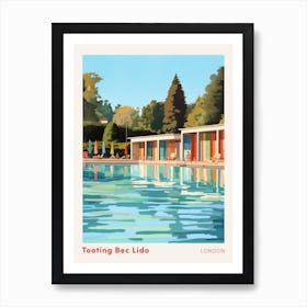 Tooting Bec Lido London 1 Swimming Poster Art Print