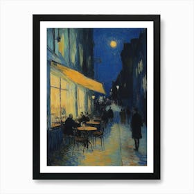 Vincent Van Gogh, Cafe Terrace At Night, 1888, Oil On Canvas, Kröller Müller Museum, Otterlo, Netherlands 1 Poster