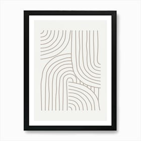 Abstract Lines- B01 Art Print