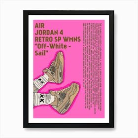 Air Jordan Retro Sp Wmns Off White Sail Art Print