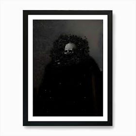 Dark Gothic Skeleton In The Dark Art Print