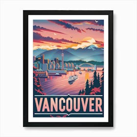 Vancouver Skyline Art Print