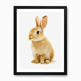 Dutch Rabbit Kids Illustration 3 Art Print