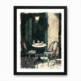 Coffee Shop In Italy Art Print