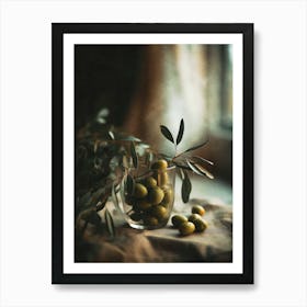 Olive Still Life No 1 Art Print