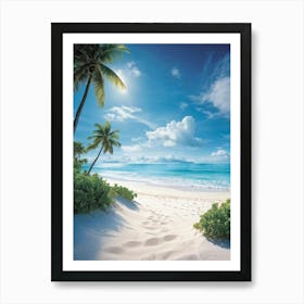 Beach Scene Art Print