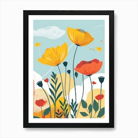 Poppies 64 Art Print