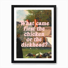 Chicken Green Art Print