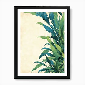 Tropical Leaves Art Print