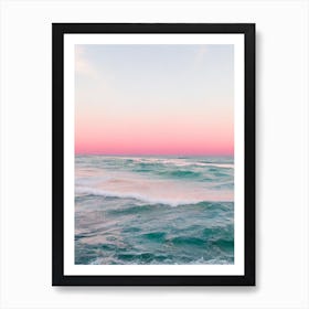 Flynns Beach, Australia Pink Photography 1 Art Print