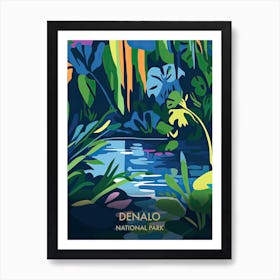 Everglades National Park Travel Poster Matisse Style 4 Art Print