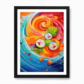 Sushi Oil Painting 5 Art Print