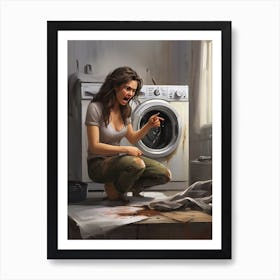 Washing Machine Art Print