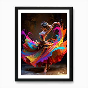 Colorful Dancer 4 Art Print