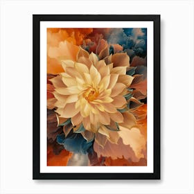 Abstract Flower 3 Art Print