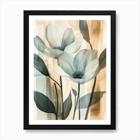 Three Flowers Art Print