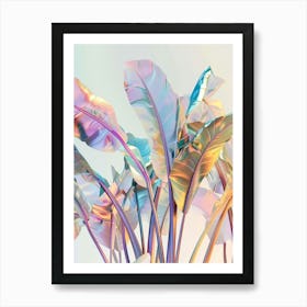 Rainbow Leaves Art Print