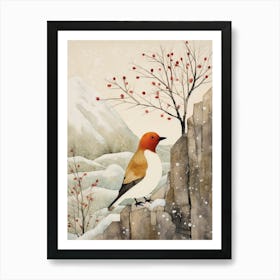 Bird Illustration Canvasback 2 Art Print