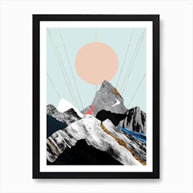 Abstract Alpine Vii Art Print