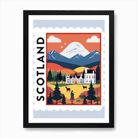 Scotland 1 Travel Stamp Poster Art Print