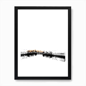 Black And White Cityscape Art Print Art Print