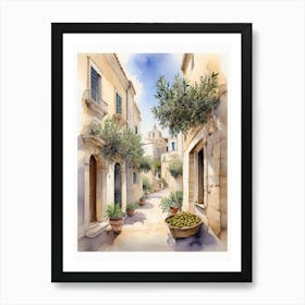 Puglia, Italy with olive trees 6 Art Print