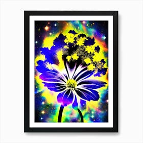 Galaxy Flower Art Print