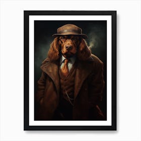 Gangster Dog Cocker Spaniel 4 Art Print