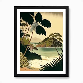 Muri Beach Cook Islands Rousseau Inspired Tropical Destination Art Print