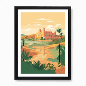 Khartoum Sudan Travel Illustration 4 Art Print