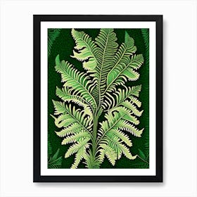 Lace Fern Vintage 2 Botanical Poster Art Print