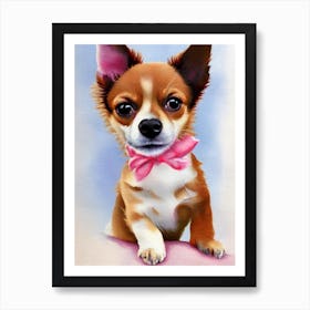 Chihuahua 2 Watercolour Dog Art Print