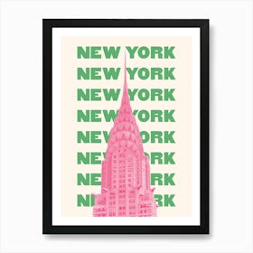 New York Green Art Print