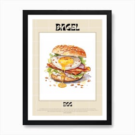 Egg Bagel 2 Art Print