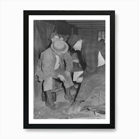 Long Bell Lumber Company, Cowlitz County, Washington, Timber Foreman (Right) Going Over The Timber With One Of Art Print