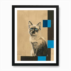 Siamese Cat 3 Art Print