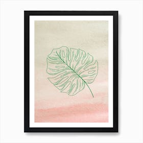 Minimalist Leaves Art Print