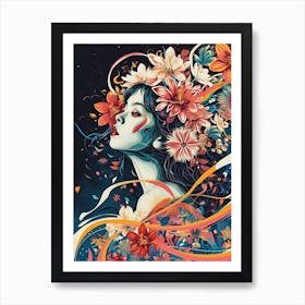 Flower Girl Art Print