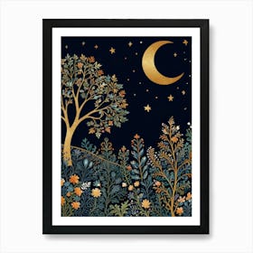 Night In The Garden 2 Art Print