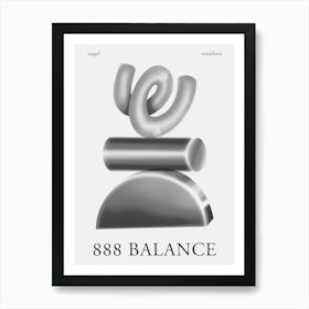 Angel Numbers Balance 888 Art Print