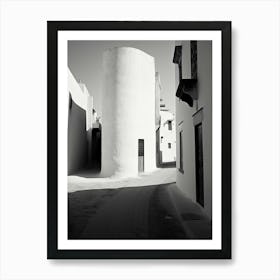 Rabat, Morocco, Spain, Black And White Photography 3 Art Print