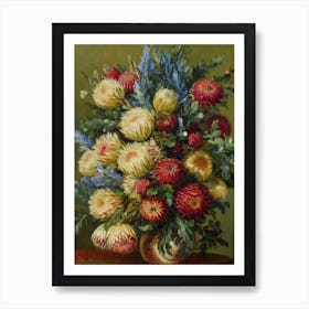 Proteas Painting 2 Flower Art Print