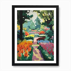 Keukenhof Gardens, Netherlands, Painting 3 Art Print