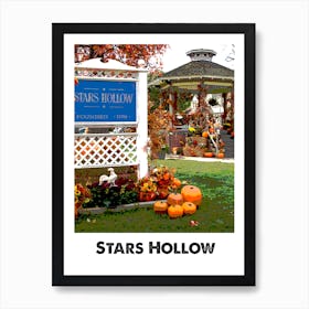 Stars Hollow Gilmore Girls Art Wall Print Art Print