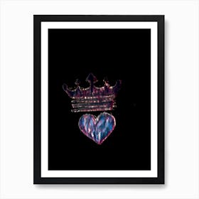 King of hearts 1 Art Print