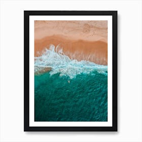 Portugal Drone | Floating in the Atlantic Ocean Aerial photography Art Print