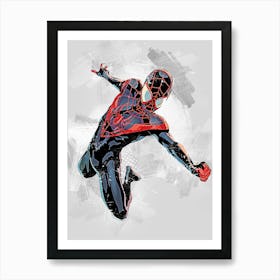 Spider Man Miles Morales Art Print