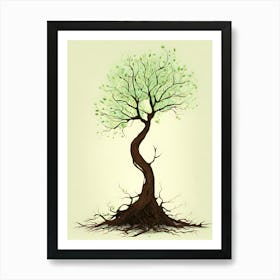 TREE VECTOR Art Print